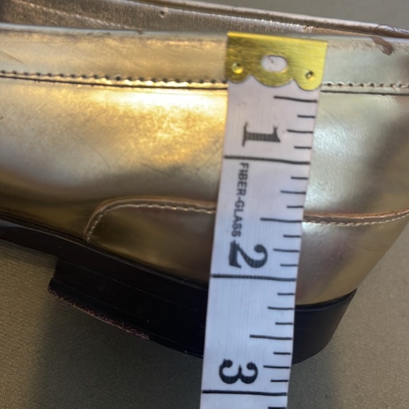 Cole Haan Metallic Gold Penny Loafers - Picture 14 of 15
